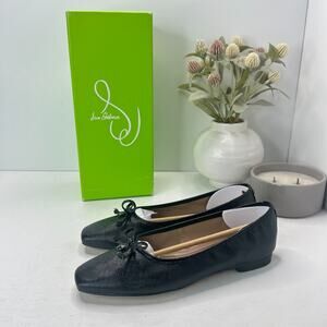 Sam Edelman Meadow Patent Leather Flat Black I5383S1002 Women's 6M NWB